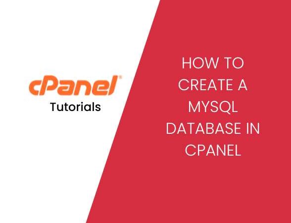 How to Create a MySQL Database in cPanel