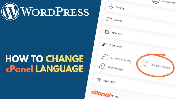 How to Change the Language of Your cPanel Account