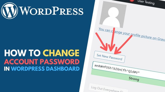 How to Change the Password of a WordPress Account