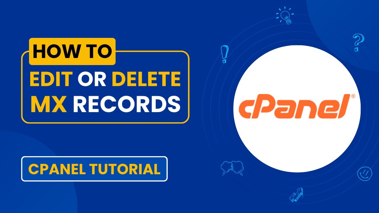 How to Edit or Remove an MX Record in cPanel