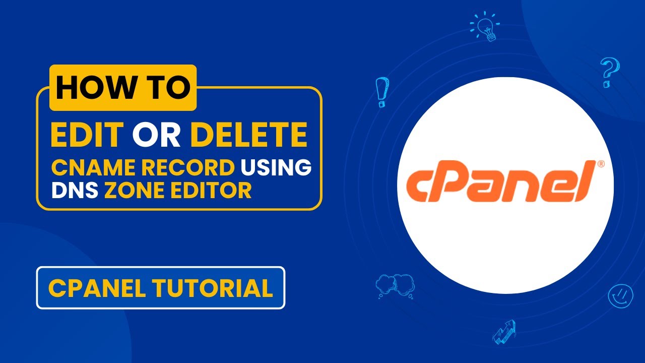 How to Edit or Remove a CNAME Record in cPanel