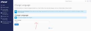 How to Change the Language of Your cPanel Account