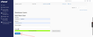 How to Create a Database User in cPanel